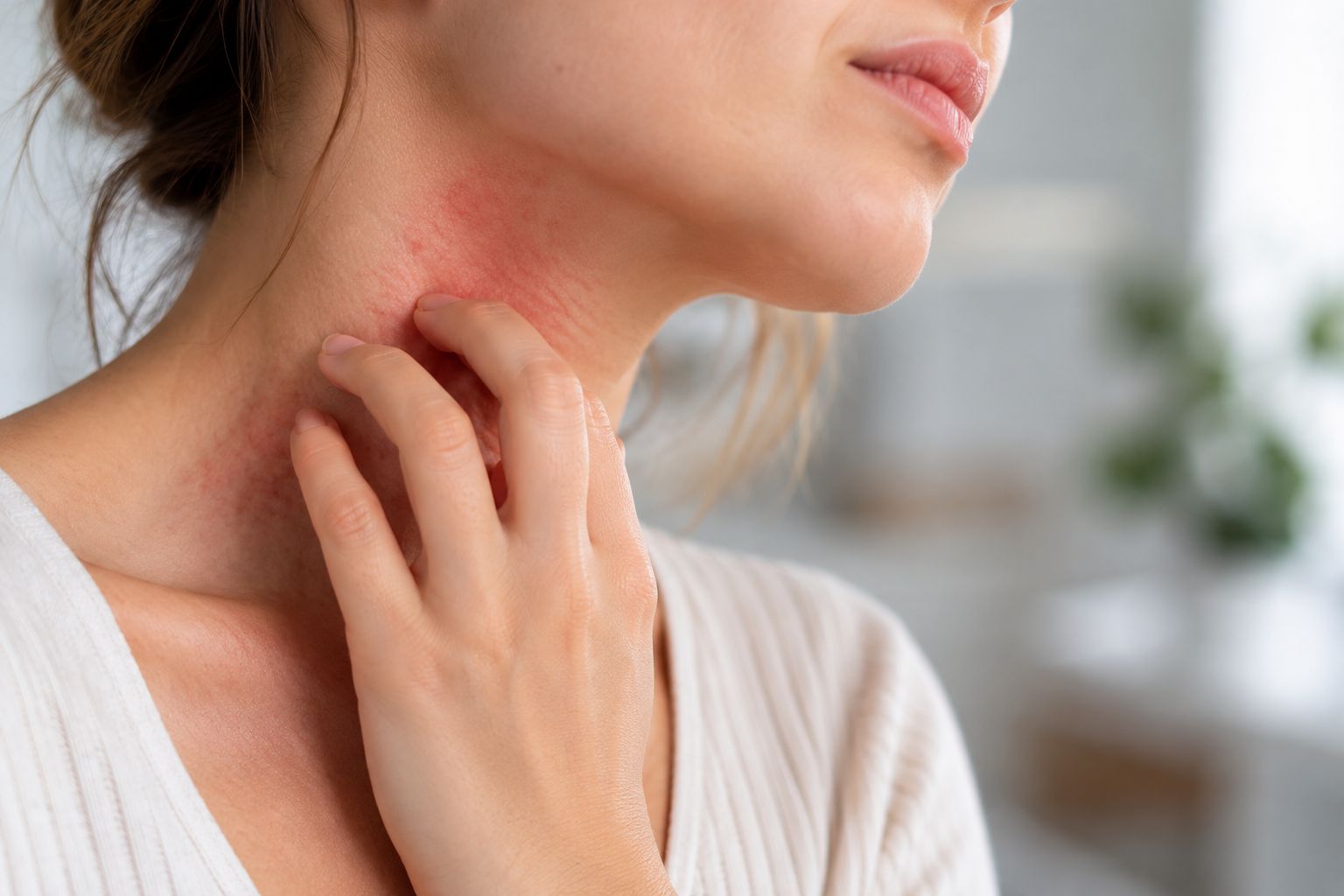 Капельница с Дексаметазоном — покраснение кожи на шее