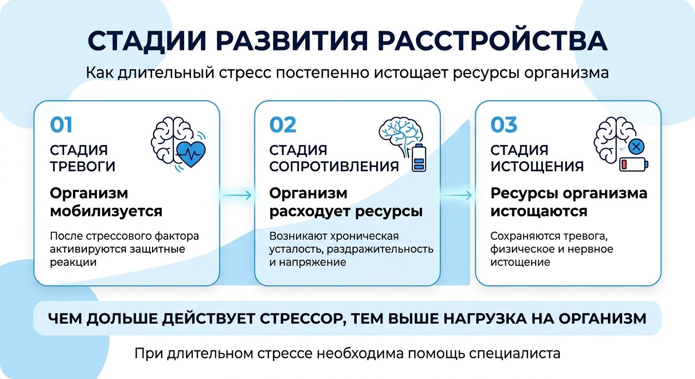 Лечение стресса в Рубцовске инфографика